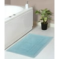 thumbnail image 1 of Home Weavers Opulent Bath Mat 100% Cotton Bathroom Rugs Set, Bathroom Decore, Washable Rug, Soft & Absorbent bath Rug, Kitchen Mat, Bath Mat Set, Bath Floor Mat Reversible, 21"x34" Rectangle, Aqua, 1 of 9