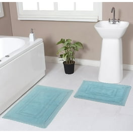 Lavish Home Lavish Home 67-0018-I 100 Percent Cotton 2 Piece Bathroom Runner  Set; Ivory 67-0018-I