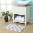 thumbnail image 1 of Home Weavers Orion Collection 100% Cotton Bathroom Rug, Non Slip Bath Mat Water Absorbent Soft Shaggy Mat Machine Washable, Thick Plush Rugs for Shower - 17"X24", Coral, 1 of 5