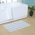 thumbnail image 1 of Home Weavers Orion Collection 100% Cotton Non-Slip Bath Rug,Extra Soft Bedroom Shag Carpet with Anti-Slip Backing,Water/Dust Absorbent Fast Dry Shower Mat - 20"x32", Green, 1 of 5