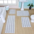 thumbnail image 1 of Home Weavers Orion Collection 100% Cotton Non-Slip Bath Rug,Extra Soft Bedroom Rug with Anti-Slip Backing,Water/Dust Absorbent Fast Dry Shower Mat - 4PC Set, Green, 1 of 5