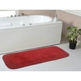 thumbnail image 1 of Home Weavers Radiant Bathroom Rug 100% Cotton Bathroom Rugs Set, Bathroom Decore, Washable Rug, and Absorbent bath Rug, Kitchen Mat, Bath Rug, Bath Floor Mat Non Slip, 21"x54" Runner, Red, 1 of 9