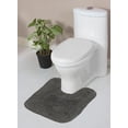 thumbnail image 1 of Home Weavers Bathroom Rug Toilet Rugs U Shaped Contour, Thick Toilet Rug, Non-Slip Contour Mat for Bathroom Rug,100% Cotton Soft, Absorbent Water, Machine Washable, 20"x20" Contour, Bottle Green, 1 of 9