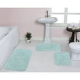 thumbnail image 1 of Home Weavers Radiant Collection 100% Cotton Non-Slip Bathroom Rug Set Machine Washable Bathroom Rug-17"x24", Bath Rug- 21"x34", Bathroom Rug- 24"x40", Sky Blue Color 3 Piece Bath Rug set, 1 of 6