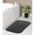 thumbnail image 1 of Home Weavers Radiant Collection Bathroom Rug 100% Cotton Bathroom Rugs Set, Machine Washable Rug, Soft & Absorbent bath Rug, Kitchen Mat, Bath Rug, Bath Floor Mat Non Slip, 21"x34" Rectangle, Gray, 1 of 9