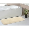 thumbnail image 1 of Home Weavers Radiant Collection Bathroom Rug 100% Cotton Bathroom Rugs Set, Washable Rug, Soft Cotton and Absorbent bath Rug, Kitchen Mat, Bath Rug, Bath Floor Mat Non Slip, 21"x54" Runner, Ivory, 1 of 9