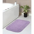 thumbnail image 1 of Home Weavers Radiant Collection Bathroom Rug 100% Cotton Bathroom Rugs Set, Washable Rug, Thick Soft & Absorbent bath Rug, Kitchen Mat, Bath Rug, Bath Floor Mat Non Slip, 21"x34" Rectangle, Purple, 1 of 9