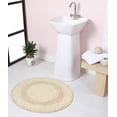 thumbnail image 1 of Home Weavers Radiant Collection Bathroom Rug 100% Cotton Tufted Round Shape Bathroom Rug, Soft & Absorbent Bath Rugs, Non-Slip Bath Rug, Machine Wash Dry Bath Mats - 22" Round, Ivory, 1 of 9