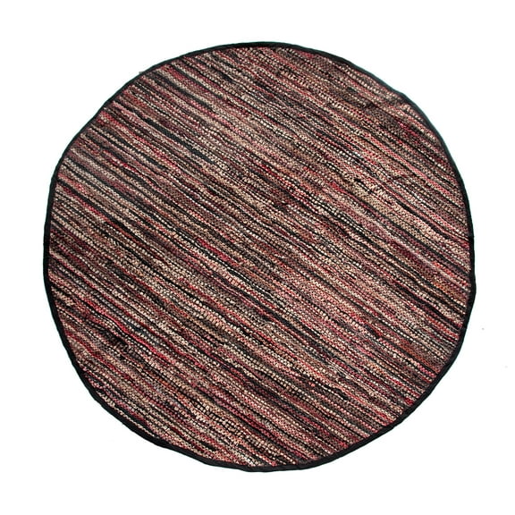 Home Weavers Rodeo Collection Living Room Rug, Machine Washable Area Rugs, Rug For Living Room, Reversible Area Rugs, Kitchen Runner, Indoor Floor Rug, Easy To Clean, 4'7" Round, Multi