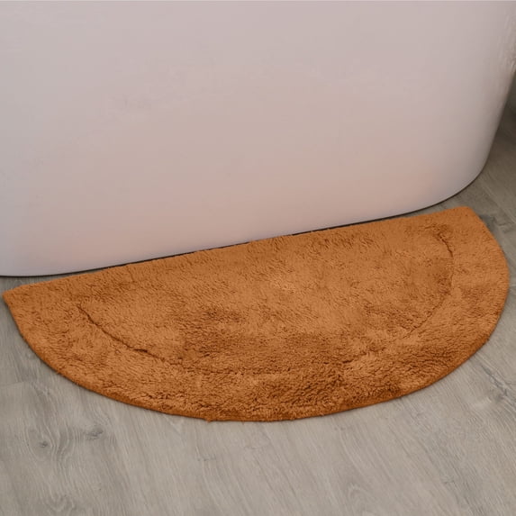 HOME WEAVERS Waterford Collection Cotton Slice Rug, 17" x 30", Terracotta