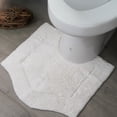 thumbnail image 1 of HOME WEAVERS Waterford Collection Cotton Contour Rug, 20" x 20", White, 1 of 8