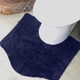 thumbnail image 1 of HOME WEAVERS Waterford Collection Cotton Contour Rug, 20" x 20", Navy, 1 of 9