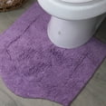 thumbnail image 1 of HOME WEAVERS Waterford Collection Cotton Contour Rug, 20" x 20", Purple, 1 of 8