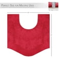 thumbnail image 1 of HOME WEAVERS Waterford Collection Cotton Contour Rug, 20" x 20", Red, 1 of 6