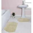 thumbnail image 1 of Home Weavers Waterford Collection 100% Cotton Non-Slip Bathroom Rug Set Machine Washable Bath Rug-21"x34", Bathroom Rug- 24"x40", Green Color 2 Piece Bath Rug set, 1 of 8
