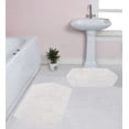 thumbnail image 1 of Home Weavers Waterford Collection 100% Cotton Non-Slip Bathroom Rug Set Machine Washable Bath Rug-21"x34", Bathroom Rug- 24"x40", Ivory Color 2 Piece Bath Rug set, 1 of 8