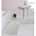 thumbnail image 1 of Home Weavers Waterford Collection 100% Cotton Non-Slip Bathroom Rug Set Machine Washable Bath Rug-21"x34", Bathroom Rug- 24"x40", Light Gray Color 2 Piece Bath Rug set, 1 of 8