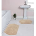 thumbnail image 1 of Home Weavers Waterford Collection 100% Cotton Non-Slip Bathroom Rug Set Machine Washable Bath Rug-21"x34", Bathroom Rug- 24"x40", Linen Color 2 Piece Bath Rug set, 1 of 8