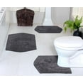 thumbnail image 1 of Home Weavers Inc Bell Flower Bathroom Rug, Cotton Soft, Water Absorbent Bath Rug, Non Slip Shower Rug Machine Washable 30" Round Ivory, 1 of 5