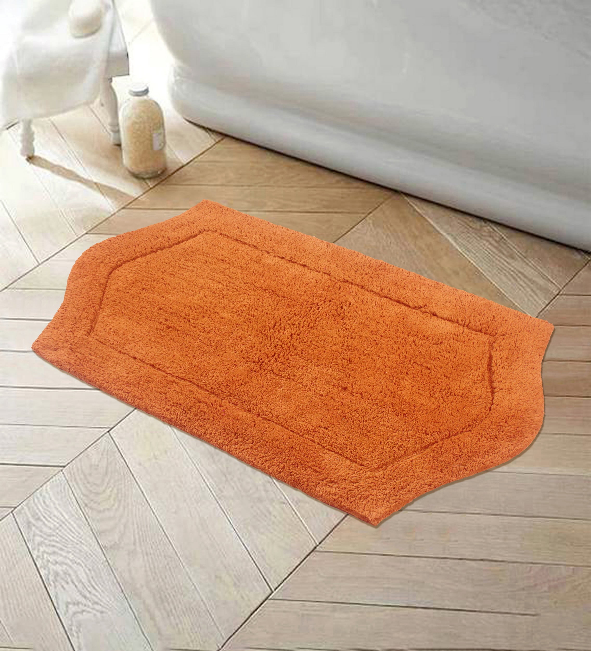 Home Weavers Waterford Collection 100 Cotton Tufted Bath Rug, Extra Soft and Absorbent Bath