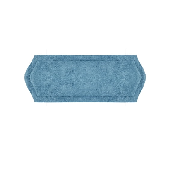 Home Weavers Waterford Collection Absorbent Cotton Soft Rug, Machine Wash Dry, 22"x60", Blue
