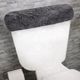 thumbnail image 1 of HOME WEAVERS Waterford Collection Cotton Toilet Tank Cover, 10" x 22", Gray, 1 of 9