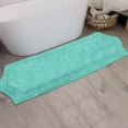 thumbnail image 1 of HOME WEAVERS Waterford Collection Bathroom Rug 100% Cotton Tufted Bath Rug, Extra Soft and Absorbent Bath Rugs, Non-Slip Bath Mats, Machine Washable bath rugs for Bathroom, 22"x60" Runner, Turquoise, 1 of 6