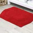thumbnail image 1 of HOME WEAVERS Waterford Collection Bathroom Rug 100% Cotton Tufted Bath Rug, Extra Soft and Absorbent Bath Rugs, Non-Slip Bath Mats, Machine Washable bath rugs for Bathroom, 17"x24" Rectangle, Red, 1 of 8
