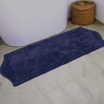 thumbnail image 1 of HOME WEAVERS Waterford Collection Cotton Bath Runner Rug, 22" x 60", Navy, 1 of 9