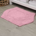 thumbnail image 1 of HOME WEAVERS Waterford Collection Cotton Tufted Bath Rug, 24" x 40", Pink, 1 of 9