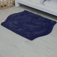 thumbnail image 1 of HOME WEAVERS Waterford Collection Cotton Tufted Bath Rug, 17" x 24", Navy, 1 of 8