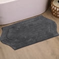thumbnail image 1 of HOME WEAVERS Waterford Collection Cotton Tufted Bath Rug, 21" x 34", Gray, 1 of 9