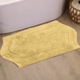 thumbnail image 1 of HOME WEAVERS Waterford Collection Cotton Tufted Bath Rug, 21" x 34", Yellow, 1 of 9