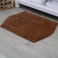 thumbnail image 1 of HOME WEAVERS Waterford Collection Cotton Tufted Bath Rug, 17" x 24", Chocolate, 1 of 8