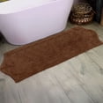 thumbnail image 1 of HOME WEAVERS Waterford Collection Cotton Bath Runner Rug, 22" x 60", Chocolate, 1 of 8