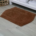 thumbnail image 1 of HOME WEAVERS Waterford Collection Cotton Tufted Bath Rug, 24" x 40", Chocolate, 1 of 9