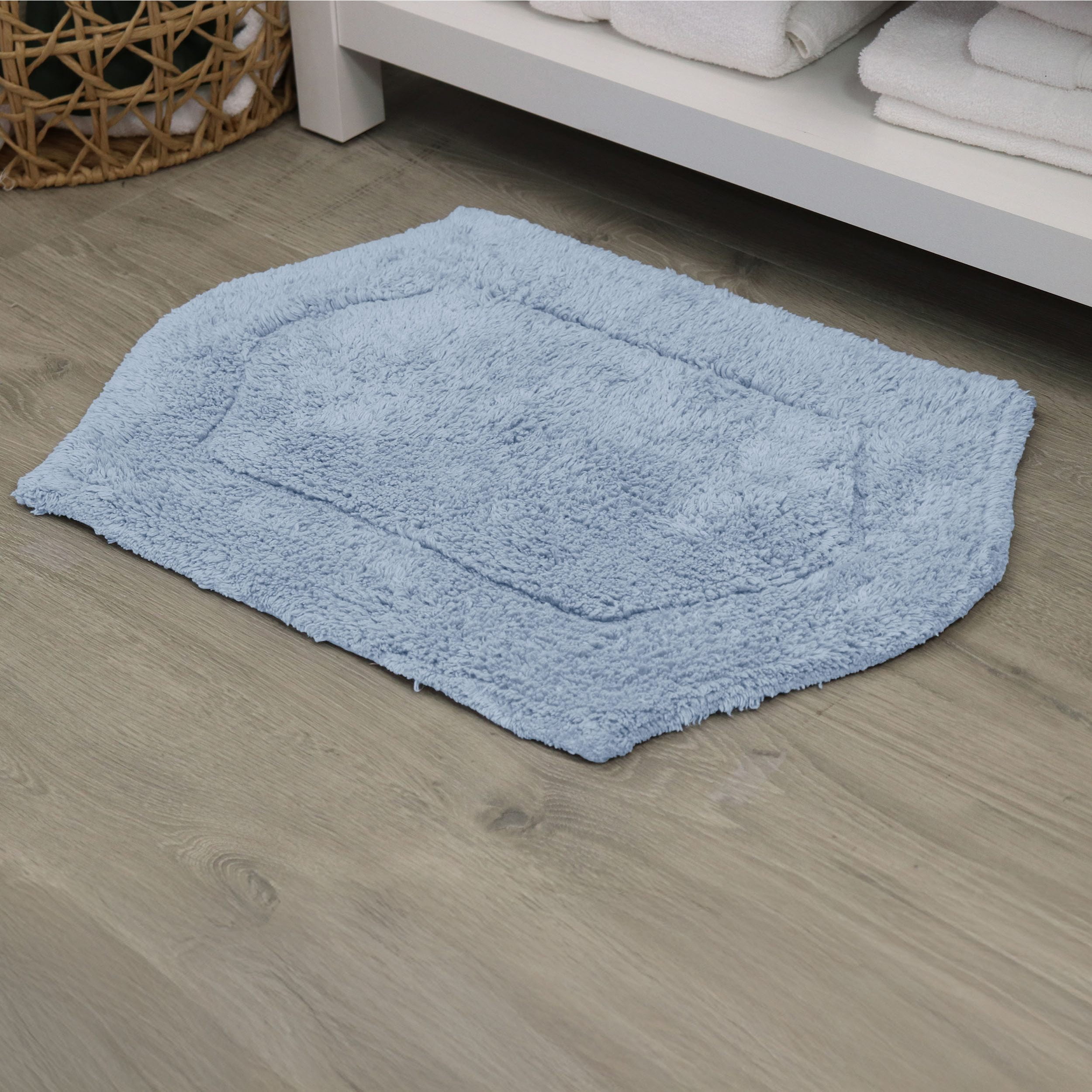 HOME WEAVERS Waterford Collection Bathroom Rug 100% Cotton Tufted Bath ...