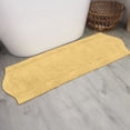 thumbnail image 1 of HOME WEAVERS Waterford Collection Cotton Bath Runner Rug, 22" x 60", Yellow, 1 of 7