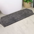 thumbnail image 1 of HOME WEAVERS Waterford Collection Cotton Bath Runner Rug, 22" x 60", Gray, 1 of 9