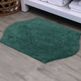 thumbnail image 1 of HOME WEAVERS Waterford Collection Cotton Tufted Bath Rug, 24" x 40", Bottle Green, 1 of 9