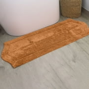 HOME WEAVERS Waterford Collection Cotton Bath Runner Rug, 22" x 60", Terracotta