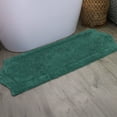 thumbnail image 1 of HOME WEAVERS Waterford Collection Cotton Bath Runner Rug, 22" x 60", Bottle Green, 1 of 9