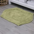 thumbnail image 1 of HOME WEAVERS Waterford Collection Cotton Tufted Bath Rug, 17" x 24", Green, 1 of 9