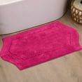 thumbnail image 1 of HOME WEAVERS Waterford Collection Cotton Tufted Bath Rug, 21" x 34", Hot Pink, 1 of 9