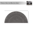 thumbnail image 1 of HOME WEAVERS Waterford Collection Cotton Slice Rug, 17" x 30", Gray, 1 of 6