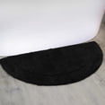 thumbnail image 1 of HOME WEAVERS Waterford Collection Cotton Slice Rug, 17" x 30", Black, 1 of 6