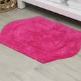 thumbnail image 1 of HOME WEAVERS Waterford Collection Cotton Tufted Bath Rug, 17" x 24", Hot Pink, 1 of 9