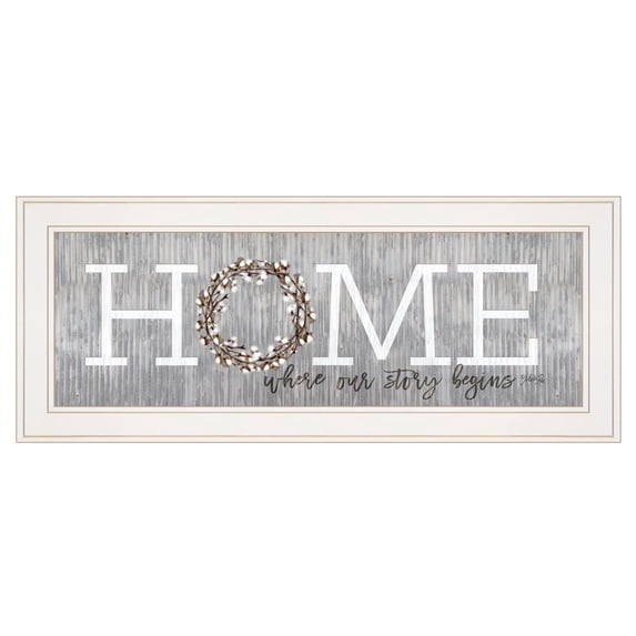 TrendyDecor4U Home-Where Our Story Begins Marla Rae Framed Print MAZ5016-226G