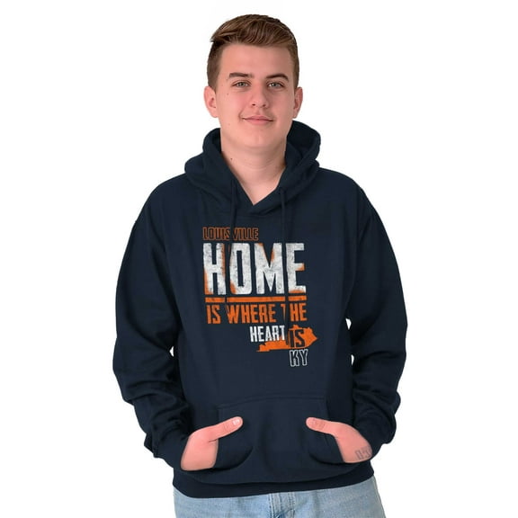 Home Where the Heart Is Kentucky Hoodie Sweatshirt Women Men Brisco Brands S
