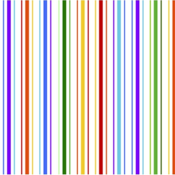 Home - White - Multi - Light - Linear - Stripes - QT Fabrics - 1649 28349 Z 15O - 016542252210